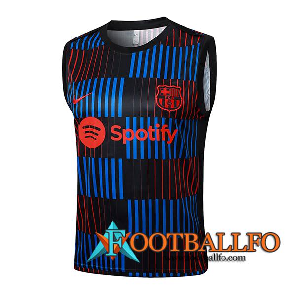 Chalecos De Futbol FC Barcelona Negro/Azul/Rojo 2024/2025