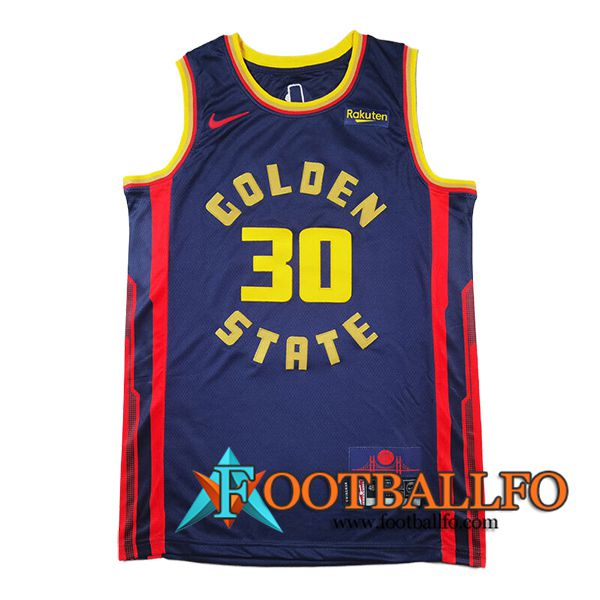 Camisetas NBA Golden State Warriors (CURRY #30) 2024/25 Azul/Rojo/Amarillo