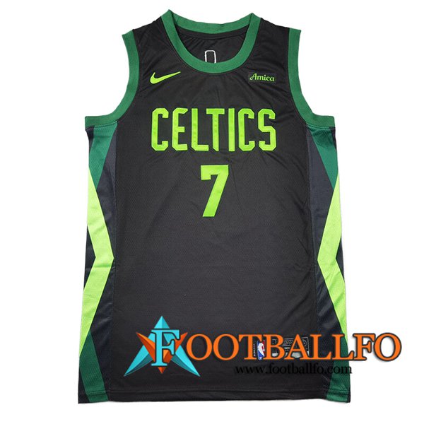 Camisetas NBA Boston Celtics (BROWN #7) 2024/25 Negro/Verde