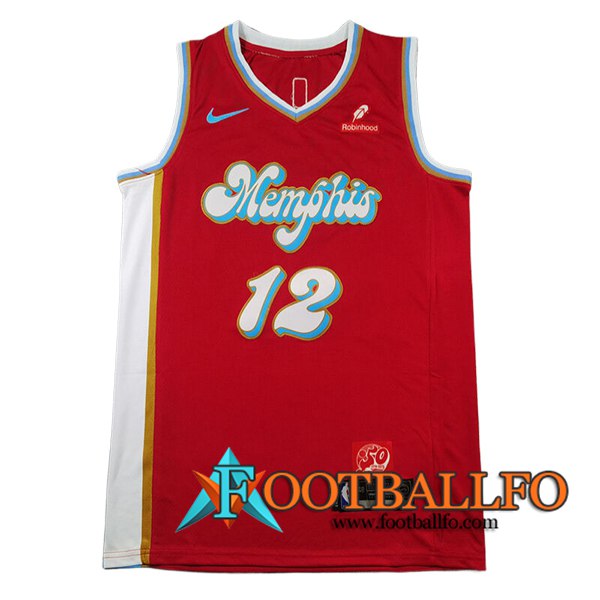 Camisetas NBA Memphis Grizzlies (MORANT #12) 2024/25 Rojo/Azul