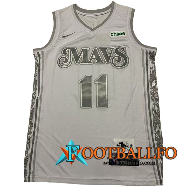 Camisetas NBA Dallas Mavericks (IRVING #11) 2024/25 Blanco/Gris