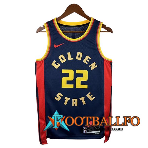 Camisetas NBA Golden State Warriors (WIGGINS #22) 2024/25 Negro/Rojo/Amarillo