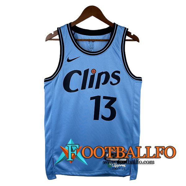 Camisetas NBA Los Angeles Clippers (GEORGE #13) 2024/25 Azul/Negro