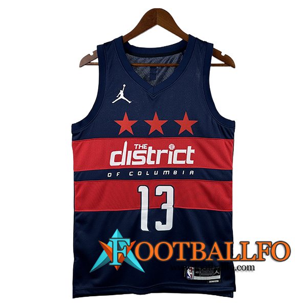 Camisetas NBA Washington Wizards (POOLE #13) 2024/25 Azul/Rojo