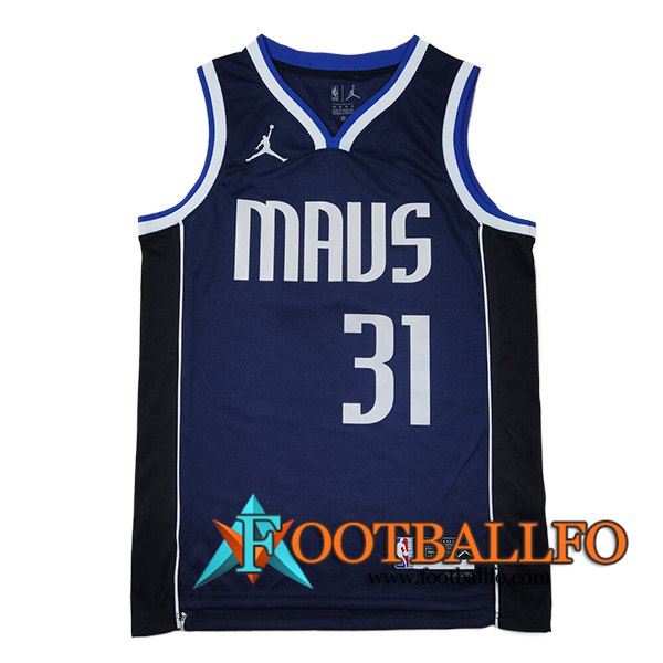 Camisetas NBA Dallas Mavericks (THOMPSON #31) 2024/25 Azul Oscuro