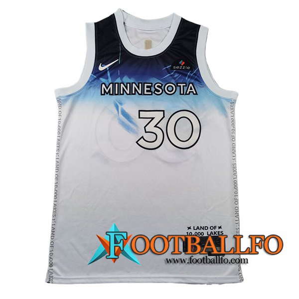 Camisetas NBA Minnesota Timberwolves (RANDLE #30) 2024/25 Blanco/Azul