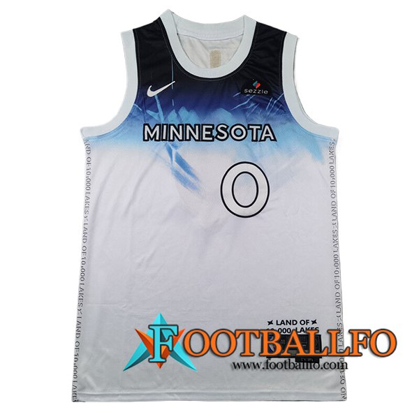 Camisetas NBA Minnesota Timberwolves (DIVINCENZO #0) 2024/25 Blanco/Azul