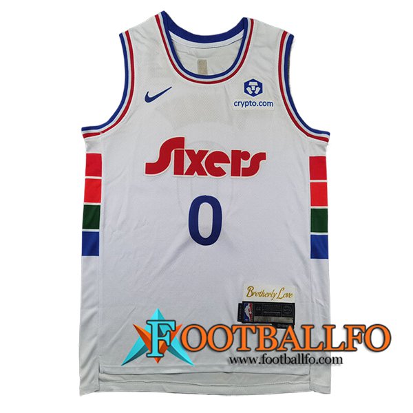 Camisetas NBA Philadelphia 76ers (MAXEY #0) 2024/25 Blanco