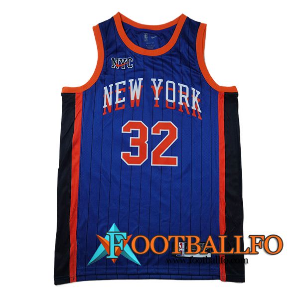 Camisetas NBA New York Knicks (TOWNS #32) 2024/25 Azul/Negro/Naranja