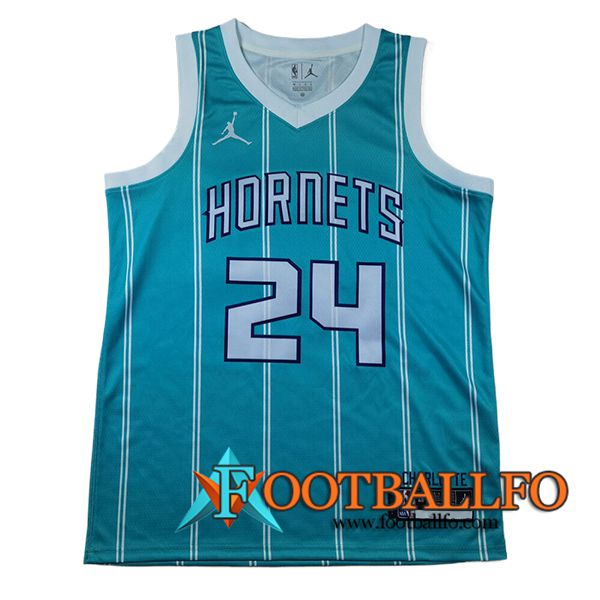 Camisetas NBA Charlotte Hornets (MILLER #24) 2024/25 Azul Claro