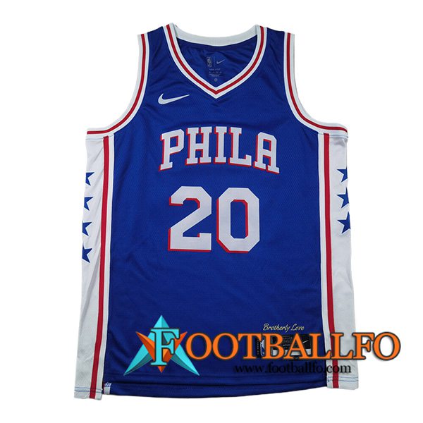 Camisetas NBA Philadelphia 76ers (McCAIN #20) 2024/25 Azul/Blanco