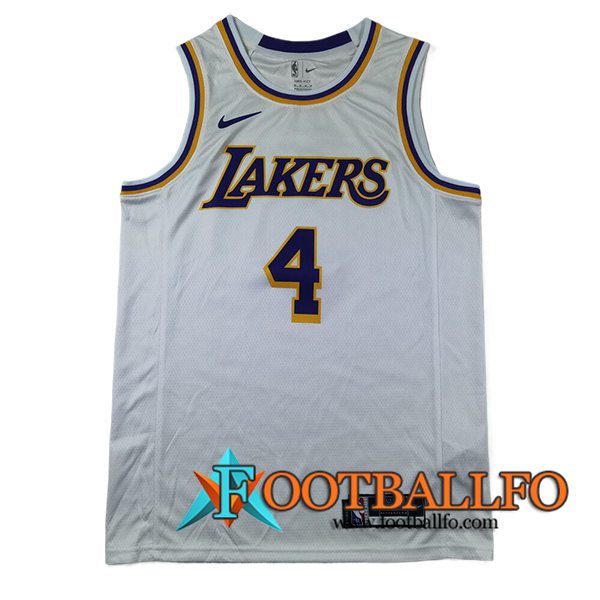 Camisetas NBA Los Angeles Lakers (KNECHT #4) 2024/25 Blanco