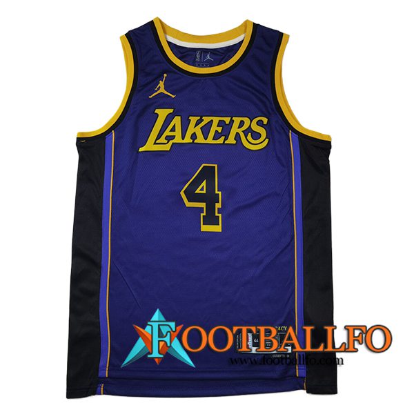 Camisetas NBA Los Angeles Lakers (KNECHT #4) 2024/25 Violeta/Amarillo/Negro