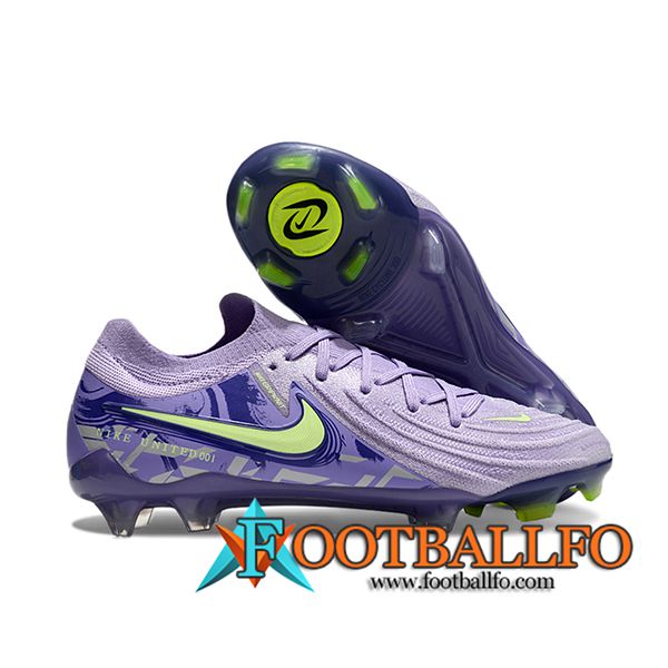 Nike Botas De Fútbol Phantom Luna Elite NU FG Violeta/Verde -03