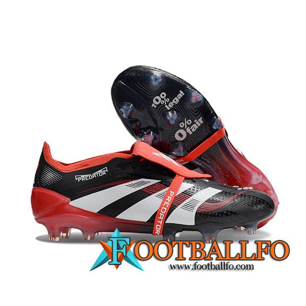 Adidas Botas De Fútbol 25 Predator Elite Tongue FG Negro/Rojo/Blanco