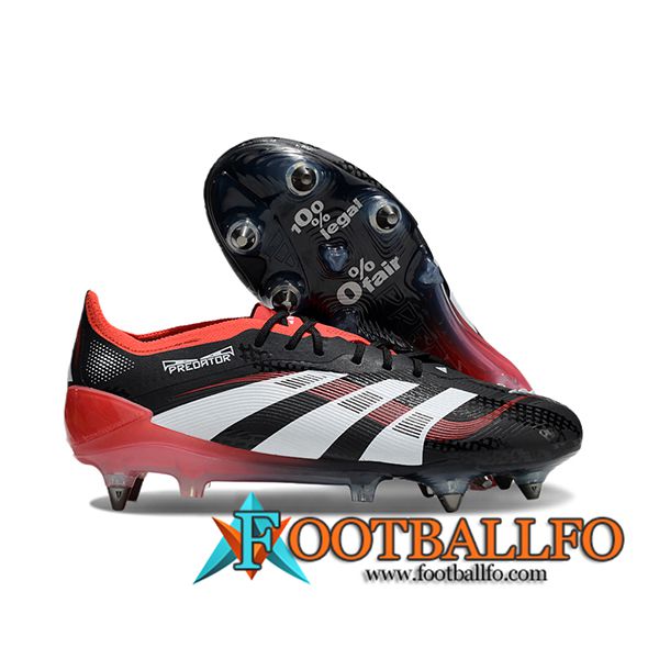 Adidas Botas De Fútbol 25 Predator Elite SG Negro/Naranja/Blanco