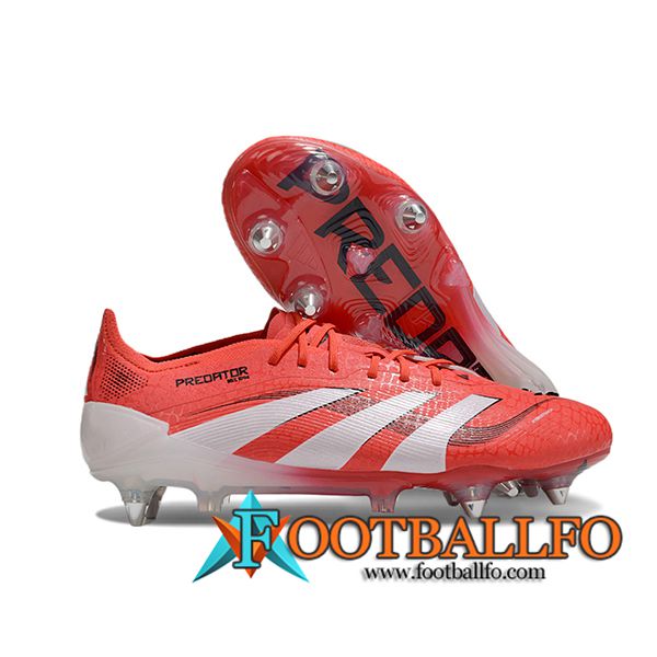 Adidas Botas De Fútbol 25 Predator Elite SG Naranja/Blanco