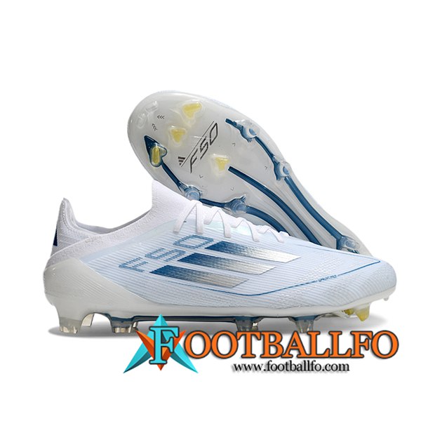 Adidas Botas De Fútbol F50 Elite FG Blanco/Azul