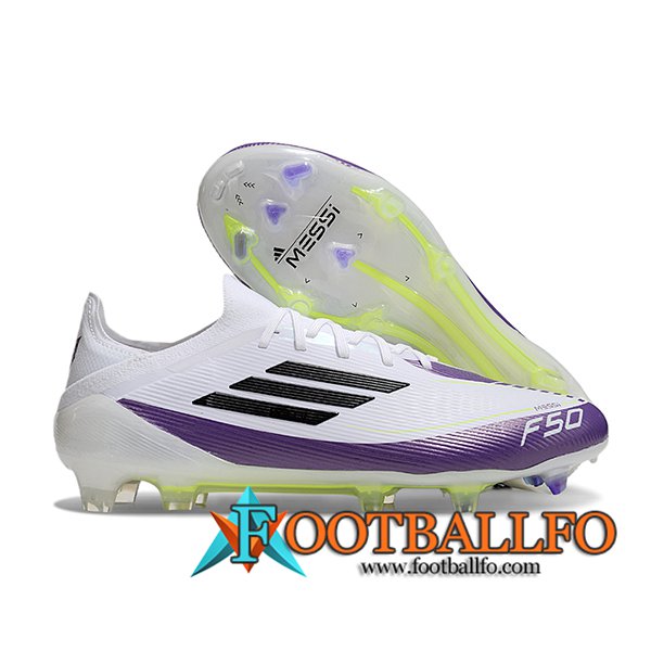 Adidas Botas De Fútbol F50 Elite FG Blanco/Violeta/Negro