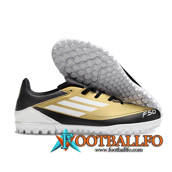 Adidas Botas De Fútbol F50 CLUB TF Amarillo/Negro/Blanco