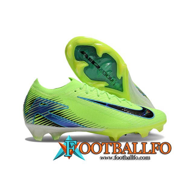 Nike Botas De Fútbol AIR Zoom Mercurial Vapor 16 Elite XXV FG Verde/Negro/Azul