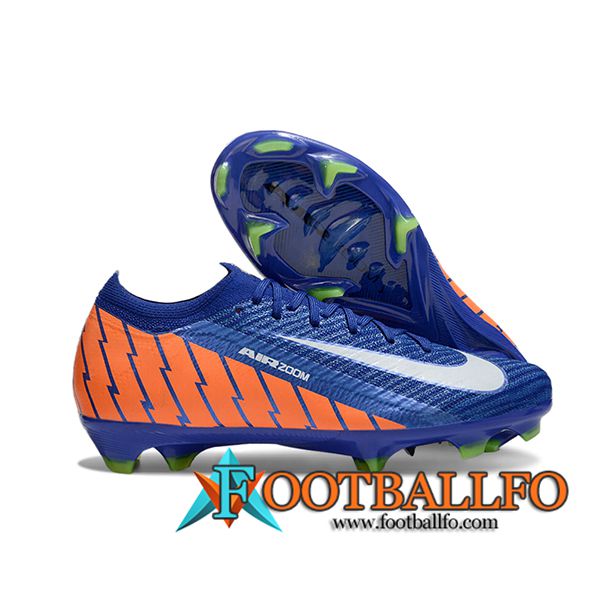 Nike Botas De Fútbol AIR Zoom Mercurial Vapor 16 Elite XXV FG Azul/Naranja/Blanco