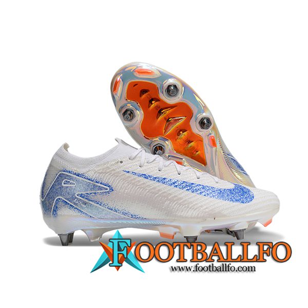 Nike Botas De Fútbol AIR ZOOM MERCURIAL VAPOR XVI ELITE SG-PRO Blanco/Azul