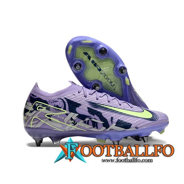 Nike Botas De Fútbol AIR ZOOM MERCURIAL VAPOR XVI ELITE SG-PRO Violeta/Verde