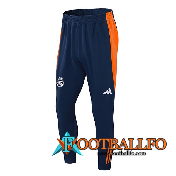 Pantalon Entrenamiento Real Madrid Azul/Naranja 2024/2025 -02