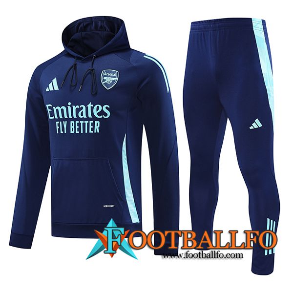 Chaqueta Con Capucha Chandal Rompevientos Arsenal Azul marino 2024/2025