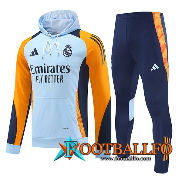 Chaqueta Con Capucha Chandal Rompevientos FC Barcelona Azul/Naranja 2024/2025