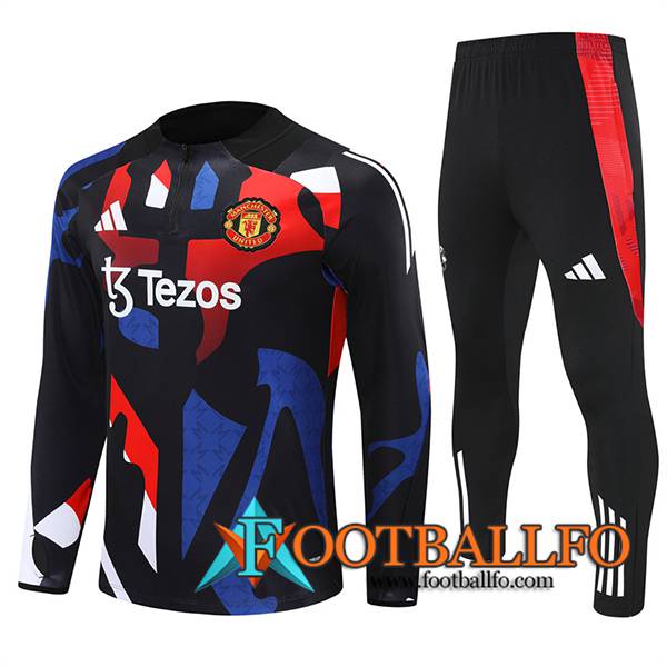 Chandal Equipos De Futbol Manchester United Negro/Rojo/Azul 2024/2025