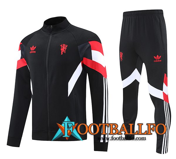 Chandal Equipos De Futbol Manchester United Negro/Rojo/Blanco 2024/2025 -02