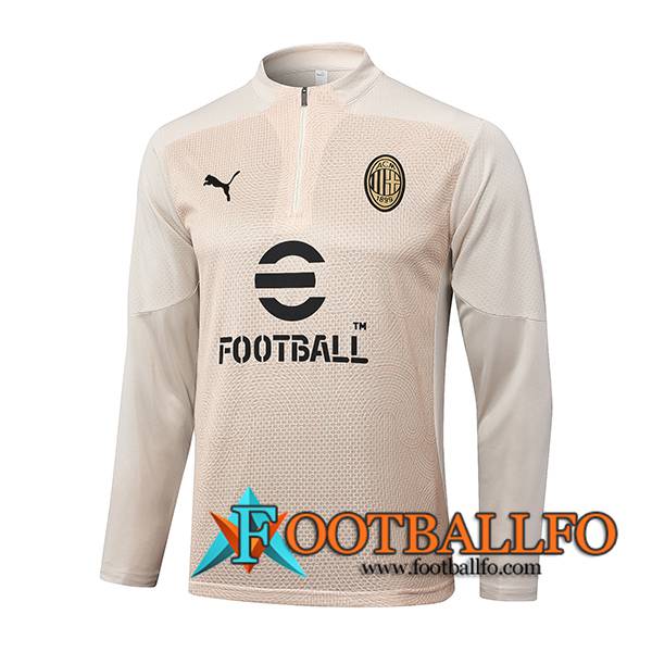 Sudadera De Entrenamiento AC Milan Beige 2024/2025