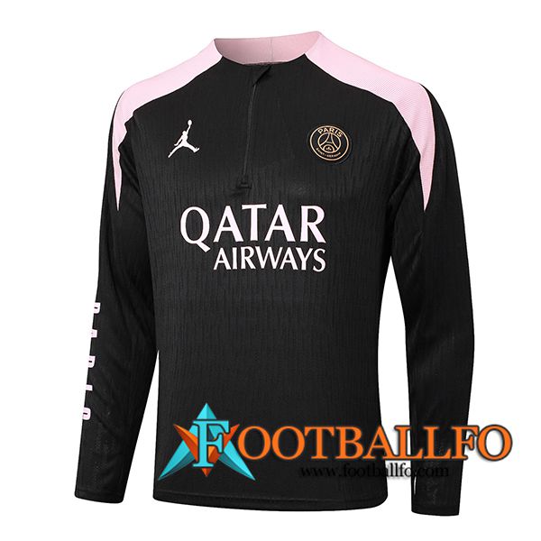 Sudadera De Entrenamiento PSG Negro/Rosa 2024/2025