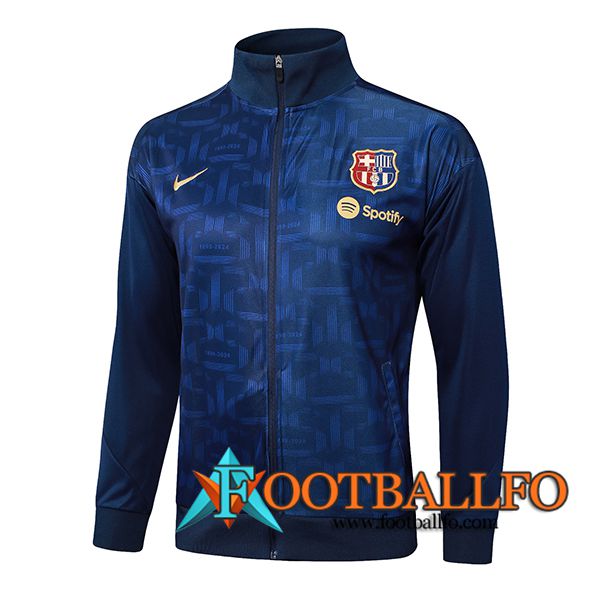 Chaquetas Futbol FC Barcelona azul real 2024/2025