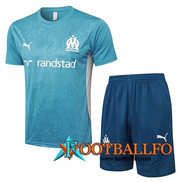 Camiseta Entrenamiento Marsella Azul/Blanco 2024/2025