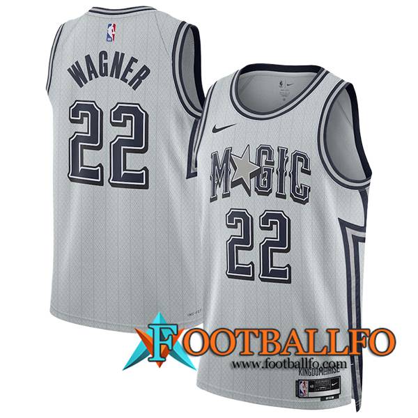 Camisetas Orlando Magic (WAGNER #22) 2024/25 Blanco/Gris