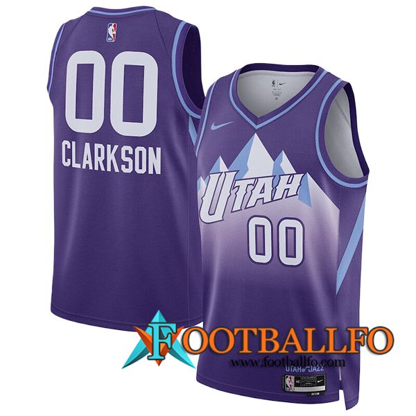 Camisetas Utah Jazz (CLARKSON #00) 2024/25 Violeta