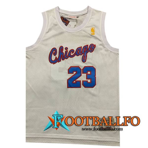 Camisetas Chicago Bulls (JORDAN #23) 2024/25 Blanco/Azul