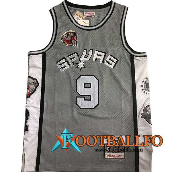 Camisetas San Antonio Spurs (PARKER #9) 2024/25 Gris/Blanco