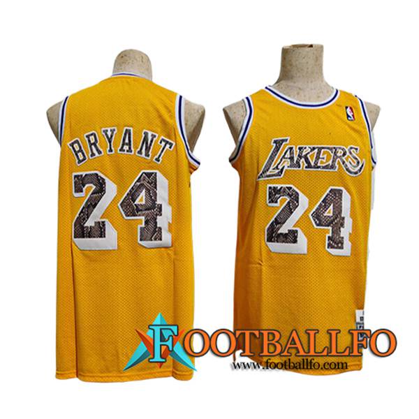 Camisetas Los Angeles Lakers (BRYANT #24) 2024/25 Amarillo -02