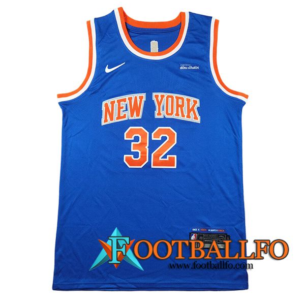 Camisetas New York Knicks (TOWNS #32) 2024/25 Azul/Naranja -02