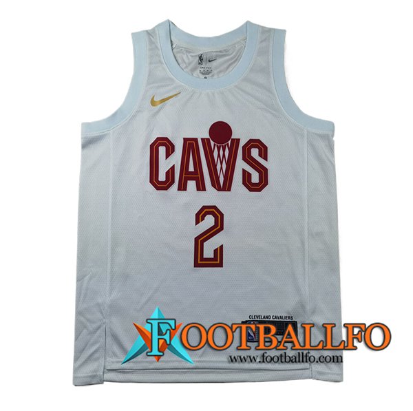 Camisetas Cleveland Cavaliers (IRVING #2) 2024/25 Blanco/Rojo