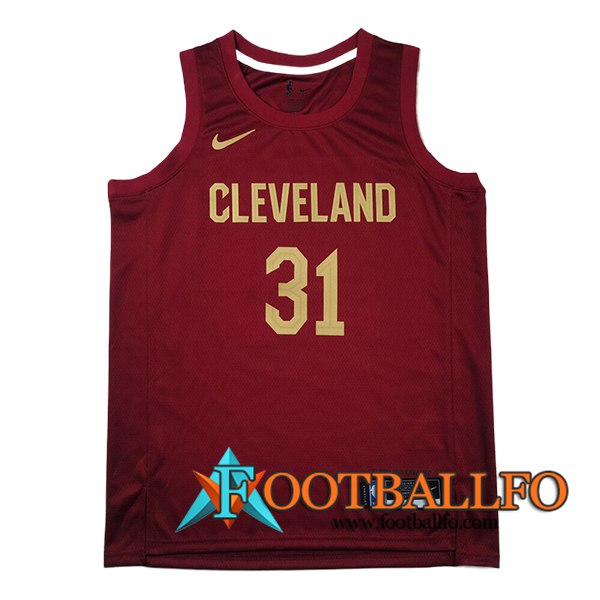 Camisetas Cleveland Cavaliers (ALLEN #31) 2024/25 Rojo/Amarillo