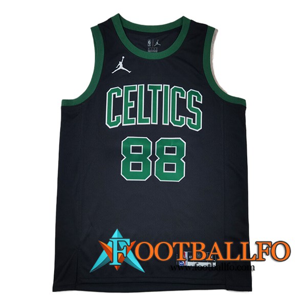 Camisetas Boston Celtics (QUETA #88) 2024/25 Negro/Verde -02