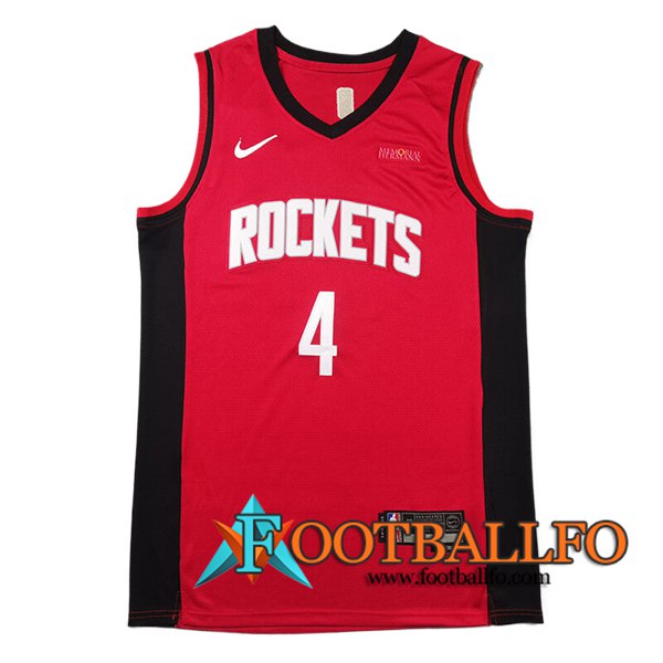 Camisetas Houston Rockets (GREEN #4) 2024/25 Rojo/Negro