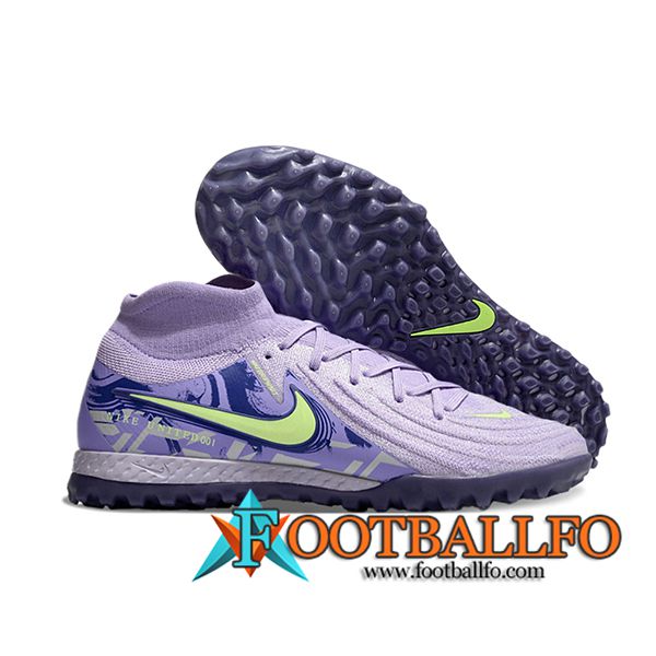 Nike Botas De Fútbol Phantom Luna Elite NU TF Violeta/Verde