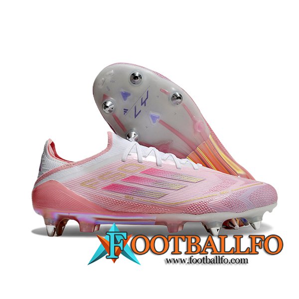 Adidas Botas De Fútbol F50 Elite SG Rosa/Blanco