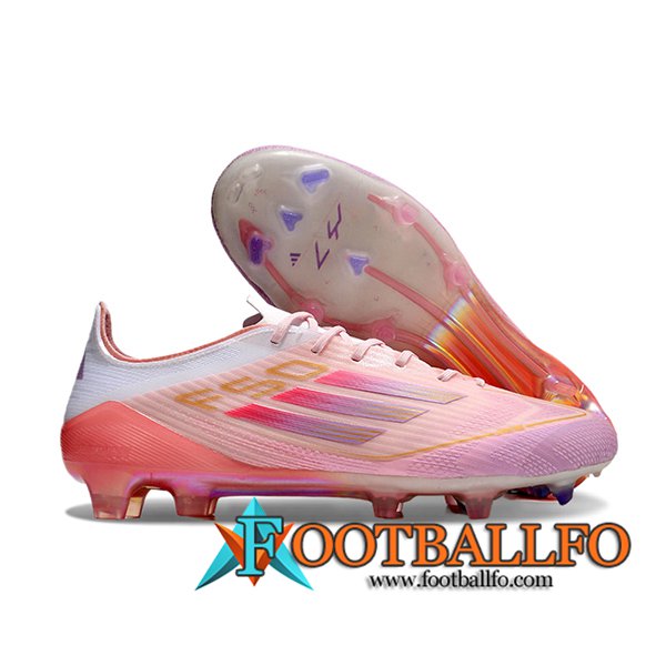 Adidas Botas De Fútbol F50 ELITE FG Rosa/Blanco